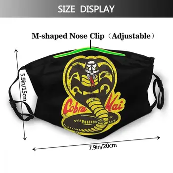Cobra Kai Maske Masque Beskyttelse Slange Adulte Ansigt Maske Med Filtre 5