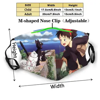 Copie De Chihiro Og Blomsterne, For De 4 Årstider Ansigtsmaske Genanvendelige Munden Maske Vaskbart Filter Anti Støv Ansigtsmasker Kikis 4