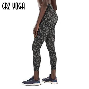 CRZ YOGA Kvinders Nøgne Følelse Højtaljede Træning Bukser Mave Kontrol Yoga Leggings med Lommer-23 tommer 10518