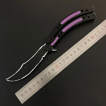 CS GO Karambit folde kniv butterfly kniv i uddannelse kniv til camping jagt lomme størrelse Rustfrit stål+skruetrækker 0