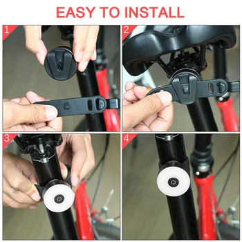 Cykel baglygte USB-Genopladelige Cykel baglygte Mini Flash Baglygte Sikkerhed Advarsel Lys Cykling MTB Tilbage Lampe 0