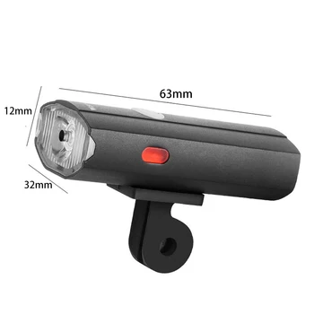 Cykel Lys Regntæt USB-Genopladelige LED-300LM MTB Foran Lampen Forlygte Aluminium Ultralet Cykel Lys Lommelygte 6 Tilstande 5