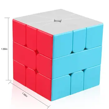 D-FantiX Qiyi Qifa Square-1 Terning SQ1 Magic Cube Stickerless Square-en Hastighed Kube-Formet Puslespil Glat at Dreje Square1 SQ 1 Terning 2