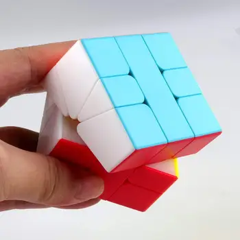 D-FantiX Qiyi Qifa Square-1 Terning SQ1 Magic Cube Stickerless Square-en Hastighed Kube-Formet Puslespil Glat at Dreje Square1 SQ 1 Terning 4