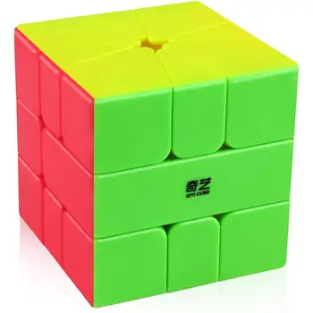 D-FantiX Qiyi Qifa Square-1 Terning SQ1 Magic Cube Stickerless Square-en Hastighed Kube-Formet Puslespil Glat at Dreje Square1 SQ 1 Terning 5