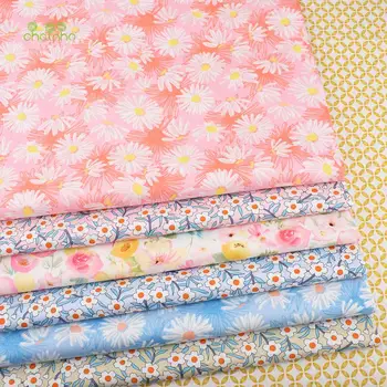 Daisy-Blomster-Serien,Trykt Bomuld Twill Stof, For DIY Syning, Quiltning Baby & Children ' s Bed Tøj Materiale 1