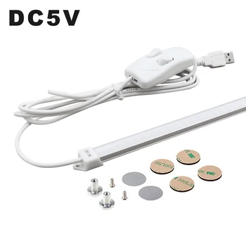 Dc 5 v LED-Bar Lys 1-1.5 EN USB-LED ' en Under-Kabinet Lys 5W læselamper 35 cm Skab Lys for Adapter Power Bank Bil Oplader 3