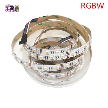 DC12V 24V RGBW /RGBWW 4-farve i 1 led chip LED Strip, SMD 5050 fleksibel lys RGB+Hvid /varm hvid,60Leds/m IP30/65 Vandtæt 1