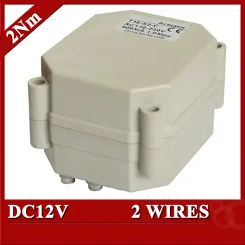 DC12V elektrisk ventil med aktuator 2 ledninger(CR201) motoriseret aktuatoren ventil med 2 nm drejningsmoment, kraft 1
