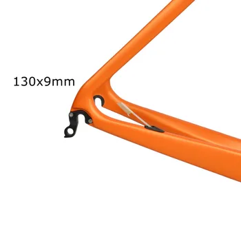 DENGFU Orange Farve 700C Aero Carbon Road Cykel Stel Mat custom cykel rammesæt Di2 1
