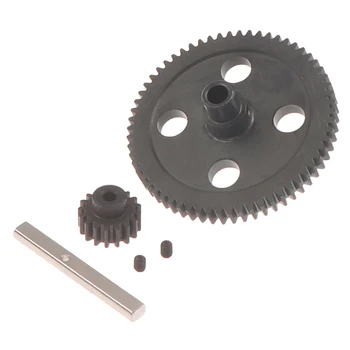 Diff Gear 62T Reduktion & 17T Tandhjul Motor Gear 0015 0088 For WLtoys 12428 1