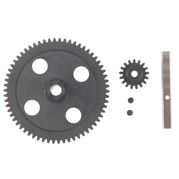 Diff Gear 62T Reduktion & 17T Tandhjul Motor Gear 0015 0088 For WLtoys 12428 5