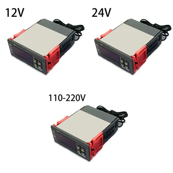 Digital temperaturregulator 220V og 12V 24V 2 Relæ Termostat Controller til Inkubator Opvarmning Køling Termoregulator 3