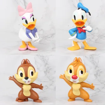 Disney Action Figur Model Anime Tal Donald Fauntleroy Duck,Chip og Dale Dukker Samling Dekoration Legetøj Børn Gaver 2