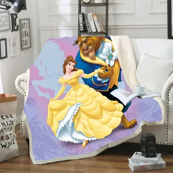 Disney Ariel Havfrue Prinsesse Print Tæppe, Dyne, Sengetøj til Børn Piger Gave Soveværelse Indretning Størrelsen Udvalg for Stilarter. 5