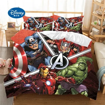 Disney, Marvel Avenger Alliance 3D bedding set iron Man Queensize-King size dyne, sengetøj sæt sengetøj Tegnefilm Dynebetræk 1