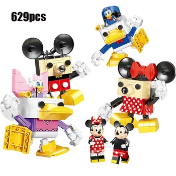 Disney Serices Klassiske eventyr Anime-Filmen Toy byggesten Mickey, Minnie Duck Model slot BlocksToy gaver til børn 2