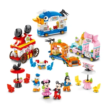 Disney Serices Klassiske eventyr Anime-Filmen Toy byggesten Mickey, Minnie Duck Model slot BlocksToy gaver til børn 3