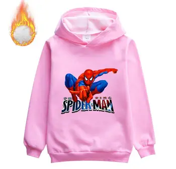 Disney Toddler Drenge Spiderman vinter Tykke tøj baby velour sweatshirt Tøj børn hoody drenge varm cashmere Trøjer Toppe 0