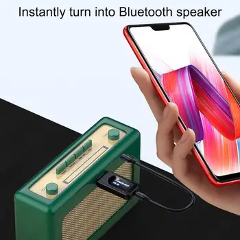 DISOUR Bluetooth-5.0 Audio Receiver Transmitter Med OLED-Skærm Til TV, PC bilsættet USB-3,5 MM AUX Stereo Trådløse Adapter Dongle 0