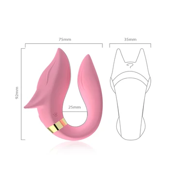 Dobbelt head Vibrator Til Kvinder 9 Speed U-Form Stimulere Vagina Cclitoris For Kvinder Onanere Trådløst fjernbetjent sexlegetøj 4