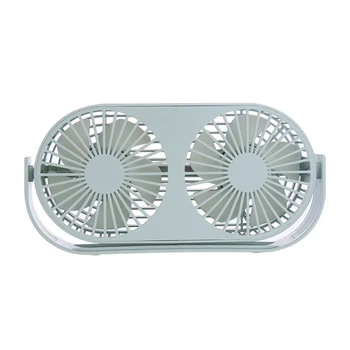 Dobbelt Vindue Mini Fan Genopladelige Luften Køligere Ventilator Med Aromaterapi Frisk Luft Bærbar Blæser Til Office/Home 3