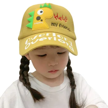 Doit 2020 foråret Barn Baseball Cap 2 til 7 År gamle Dinosaur-Mærkning sommeren Hip Hop børn Hatte Dreng Pige snapback Caps hat 1