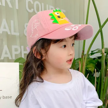Doit 2020 foråret Barn Baseball Cap 2 til 7 År gamle Dinosaur-Mærkning sommeren Hip Hop børn Hatte Dreng Pige snapback Caps hat 3