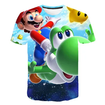 Drenge Mario T-shirt SuperMario Udskrive Tøj Piger 3D-Sjove T-shirts Kostume Børn 2020 sommer Tøj Kids Tee Baby t-shirts 0