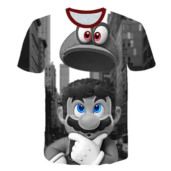 Drenge Mario T-shirt SuperMario Udskrive Tøj Piger 3D-Sjove T-shirts Kostume Børn 2020 sommer Tøj Kids Tee Baby t-shirts 1