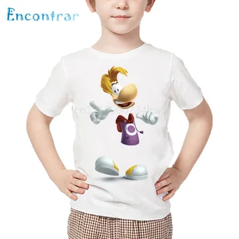 Drenge Tegnefilm Rayman Legends Eventyr Spil, Print T-shirt Baby Piger Sommeren Hvide Toppe Børn Casual Sjove T-shirt 3