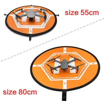Drone Sammenklappelig Landing Pad Blinkende LED-Lys På Natten Parkering Forklæde Pad for Dji Mavic Mini Landing Pad Mavic Luft 2 Tilbehør 0
