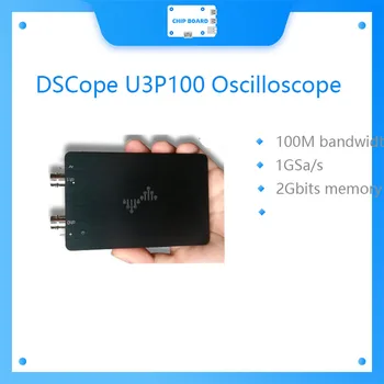 DSCope U3P100 1GSa/s 100mhz PC oscilloskop usb digital Dual samplingfrekvens dual analog Båndbredde med FFT GUI Interface 7628