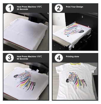 DTG Printer A4-Flatbed Printer Til T-shirt PVC-Kort Telefon hvis Printeren Multi-farve trykmaskine A4-Høj Kvalitet 10311