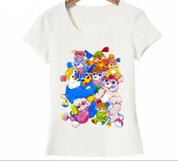 Dugujunyi 2020Pretty Popples Gruppe Akvarel Design T-Shirt Sommer Mode Kvinder T-Shirt Sjove Tegneserie Print Pige Casual Toppe W 0
