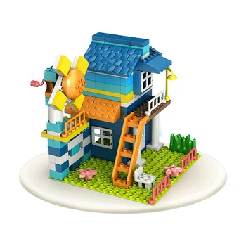 Duplos Familie Hus Klassiske Stor Størrelse byggesten ABS Plast DIY Japansk-Stil Hus Mursten Børn Pædagogisk Legetøj Gave 5