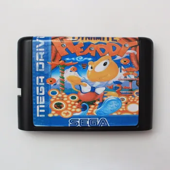 Dynamit Headdy 16 bit MD Game Card Til Sega Mega Drive Til Genesis 15545