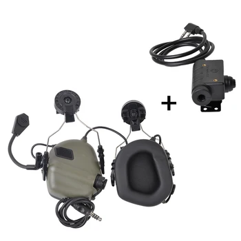 EARMOR M32H Mod3 Taktiske Headset & M51 TOT-Adapter Sæt Støj Annullering Hovedtelefoner til MT HURTIGT ARC Hjelmen Jernbane-Gratis Fragt 5