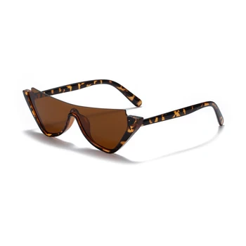 Elbru Retro Cateye Semi-uindfattede Solbriller Kvinder Sexet Vintage Cat Eye solbriller Brand Designer Farverige Briller Til Kvinder 4