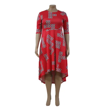 Elegante Kvinder Kjole Til Et Bryllup Part Foråret 2020 Half Sleeve Kjoler Stor Størrelse Red Fashion Aften, Kontor Arbejde Afrikanske Kjoler 3