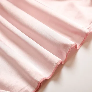 Ellolace Nattøj Silke Efterligning Kvinders Pyjamas Dyb-V snøre Sexet Natkjole Pyjamas Sæt Kulør Sexet Pink Nightie Engros 1