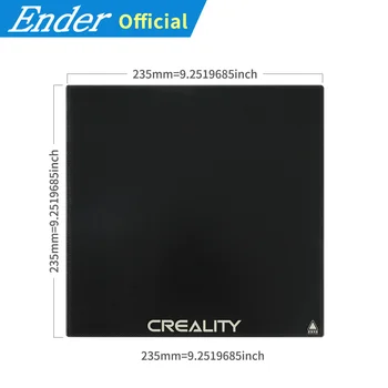Ender-3/Ender-3pro/Ender-5 Hærdet Glas Plade 3D Printer Platform Opvarmet Seng Bygge Overflade 235x235 3D-Printer Del Creality 3D 4