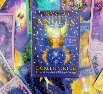 Engelsk Oracle Cards Crystal Angels Oracle Cards Crystal Angels Oracle Cards Divination Tarot Kort 2