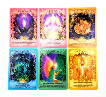 Engelsk Oracle Cards Crystal Angels Oracle Cards Crystal Angels Oracle Cards Divination Tarot Kort 5