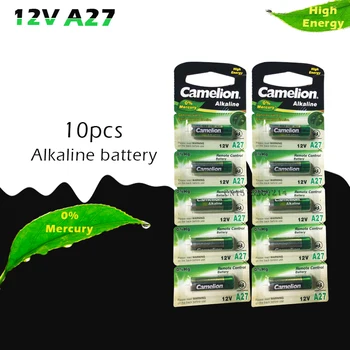 Engros-10stk/masse Nye 12V Camelion A27 27A Ultra Alkaline batteri - /alarm batterier Gratis Fragt 5