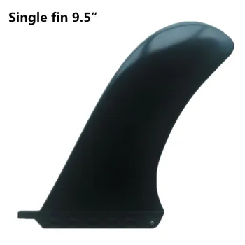 Enkelt fin 9,5 tommer center fin surf fin sup fin stand up paddle longboard fin 0