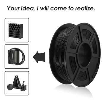 Enotepad PLA Carbon fiber 1 kg 2.2 lbs 3D-Printer Filament ingen boble 1.75 mm svært glødetråd til afføring model udskrivning 1