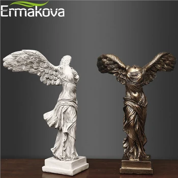 ERMAKOVA 10 Tommer The Winged Victory Statue Figur Replica Gudinde for Sejr Skulptur Hjem Dekoration Gave 0