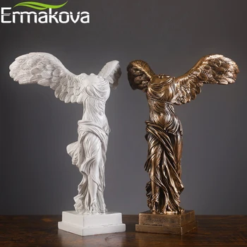 ERMAKOVA 10 Tommer The Winged Victory Statue Figur Replica Gudinde for Sejr Skulptur Hjem Dekoration Gave 3