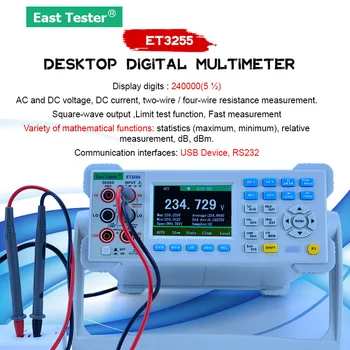 ET3255 Digital 5 1/2 Høj Præcision Digital Desktop Multimeter Modstand Kapacitans Frekvens DCV ACV DCI ACI Testerac 3